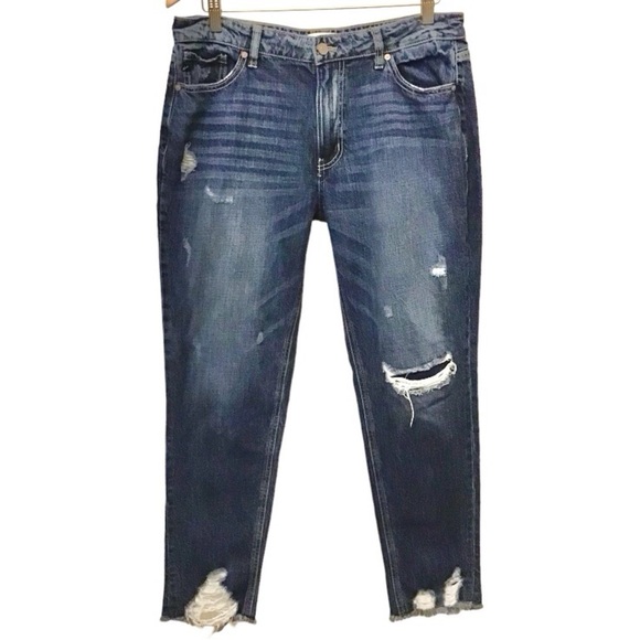 KanCan 11 (29) Mount Pleasant High Rise Boyfriend Fit Women’s Distressed Jeans - Picture 2 of 12